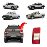 Lanterna Tampa Traseira Fiat Strada 2009 A 2013 Lado Direito Bicolor