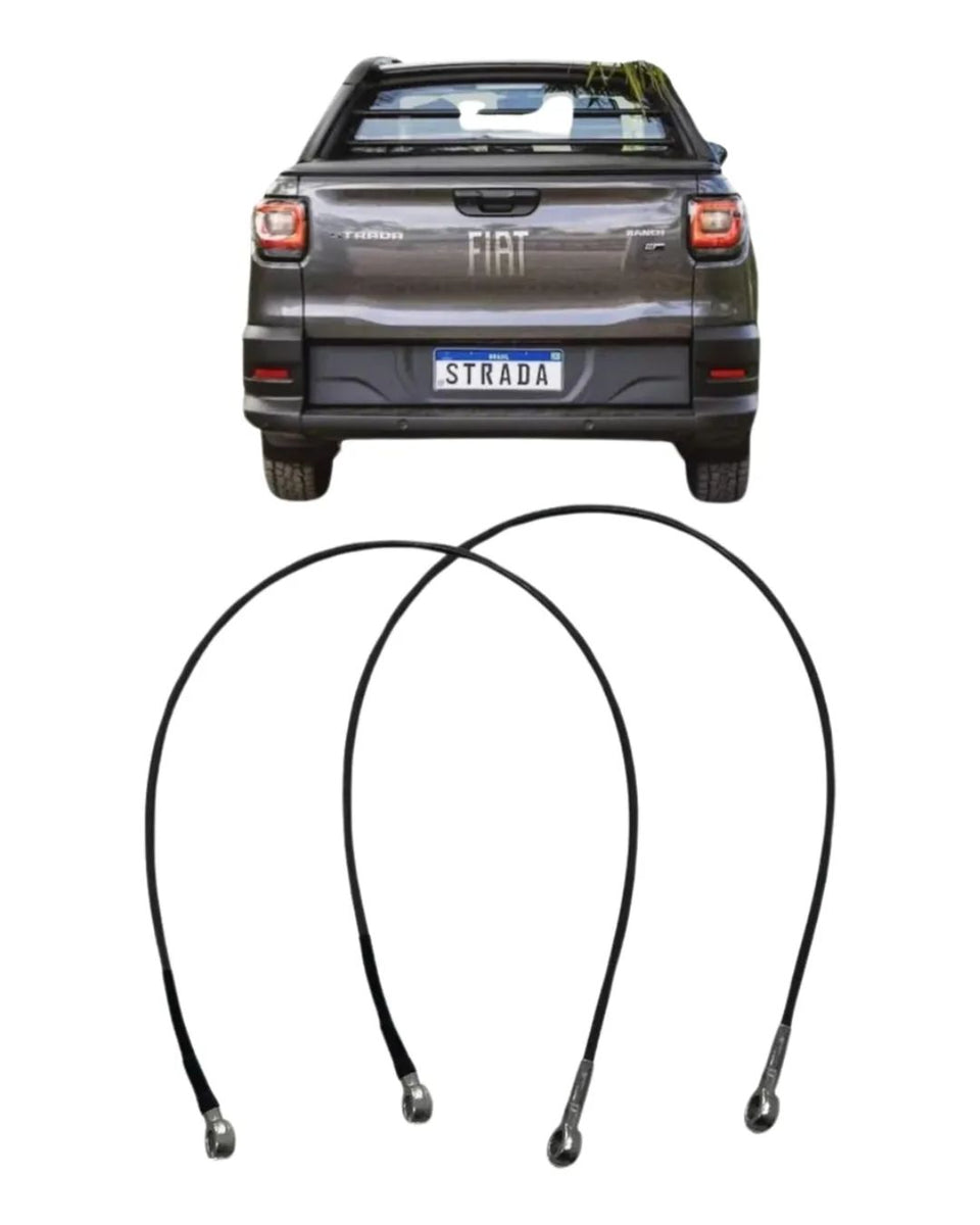 Par Cabo Aço Tampa Caçamba Strada G6 2020 2021 2022 2023