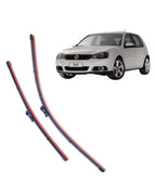 Palheta Limpador Parabrisa Par Golf 14 Dianteiro Resistente Preto
