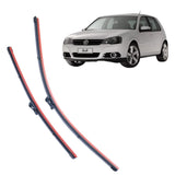 Palheta Limpador Parabrisa Par Golf 14 Dianteiro Resistente Preto