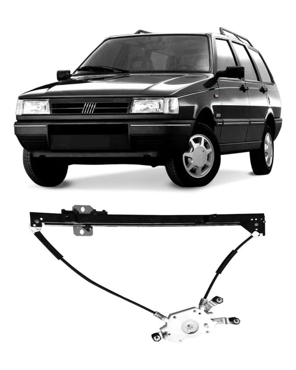 Maquina Vidro Eletrico Sem Motor Elba Premio Uno 2 Portas Le