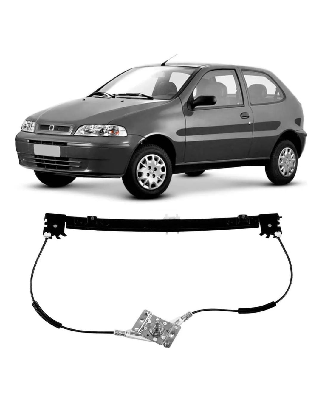 Maquina Vidro Manual Fiat Palio 96 a 2007 2 Portas Passageiro