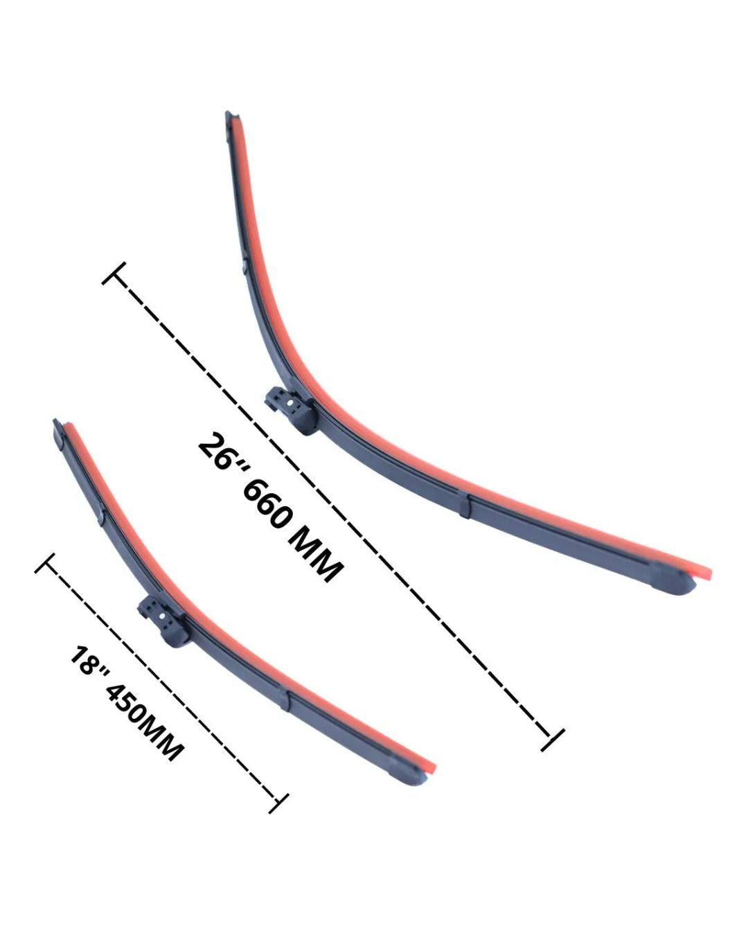 Palheta Limpador Parabrisa Par Golf 14 Dianteiro Resistente Preto