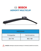 Palheta Do Parabrisa Bosch Multiclip Fiat Strada 2020 A 2024