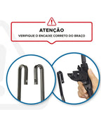 Par Palheta Original Bosch Vw Nova Saveiro G5 G6 2009 A 2018 Bosch Gancho