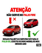 Jogo 3 Palhetas Limpador Parabrisa Palio Evo G5 2012 Á 2018