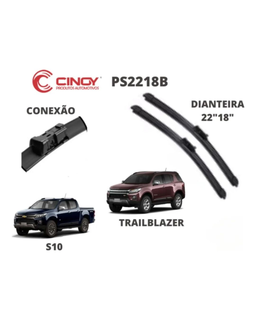Palheta Limpador Parabrisa S10 Trailblazer 2019 2020 2021