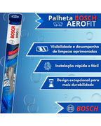 Palheta Parabrisa Original Bosch Vw Voyage G5 G6 2009 A 2018 Preto