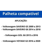 Par Palheta Original Bosch Vw Nova Saveiro G5 G6 2009 A 2018 Bosch Gancho