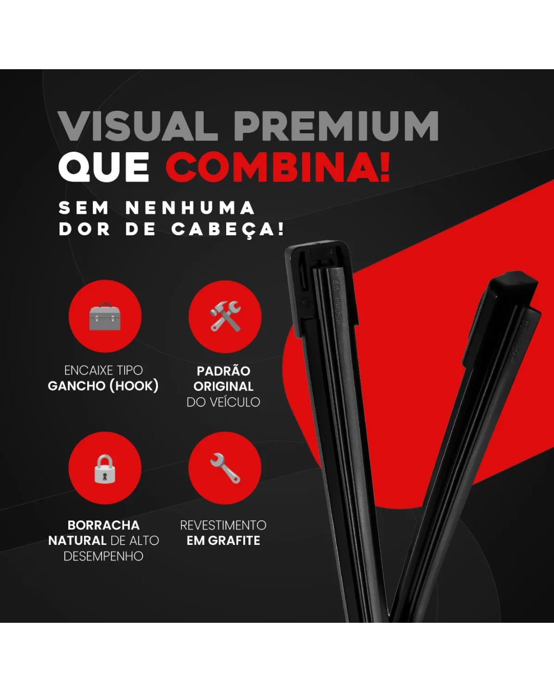 Palheta Siliconada Cinoy S10 12 / Trailblazer 13 Dianteira