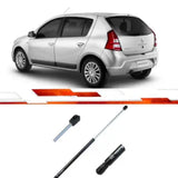 Amortecedor Mola Gas Tampa Traseira Fox Crossfox 2003 Em Diante Sandero G2 Até 2014 Com Ou Sem Limpador traseira Comp 467mm Curso 195mm Carga 37KGF - UNIVERSAL AUTOMOTIVE