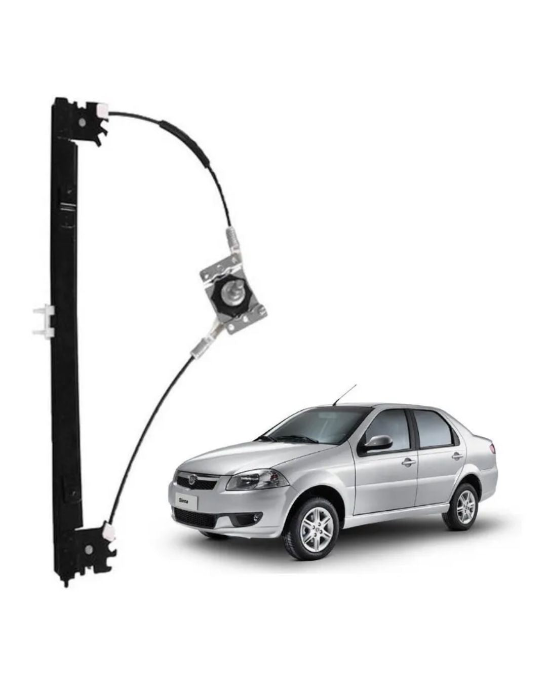 Maquina Vidro Manual Siena 2012 2013 2014 Dianteira Direita